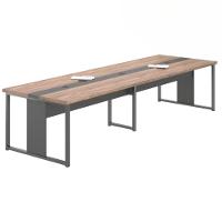 Mesa De Reunião Para Escritório Tokyo Noce Preto - 3