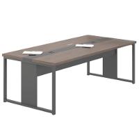 Conjunto Mesa E Cadeiras Para Escritório Hanói Freijó Preto - 4