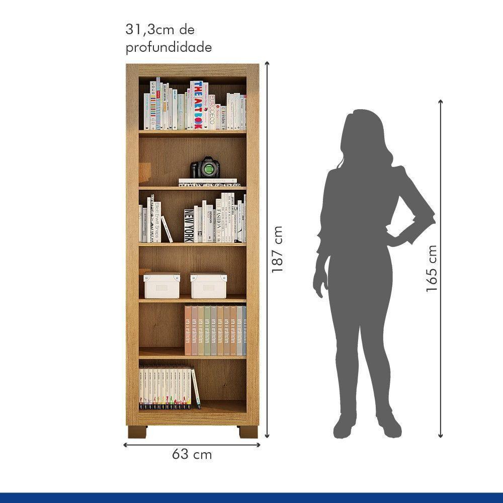 Armário Multiuso Flex Cinamomo 5 Prateleiras Valdemóveis Cinamomo - 4