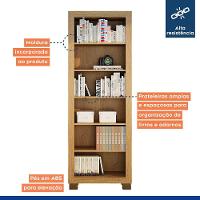 Armário Multiuso Flex Cinamomo 5 Prateleiras Valdemóveis Cinamomo - 5