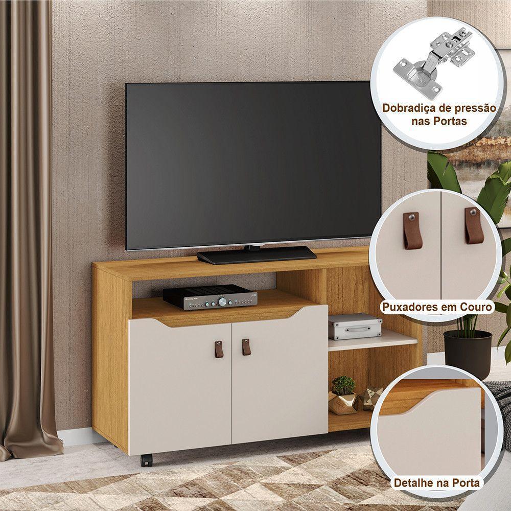 Rack Seleto Candian Jcm Movelaria Cinamomo Com Off White - 3