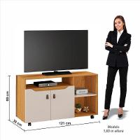 Rack Seleto Candian Jcm Movelaria Cinamomo Com Off White - 2