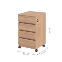 Gaveteiro Com 4 Gavetas Chelsea Montana - 2