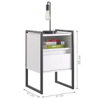 Gaveteiro Industrial Com Gaveta Kinfe Branco - 3