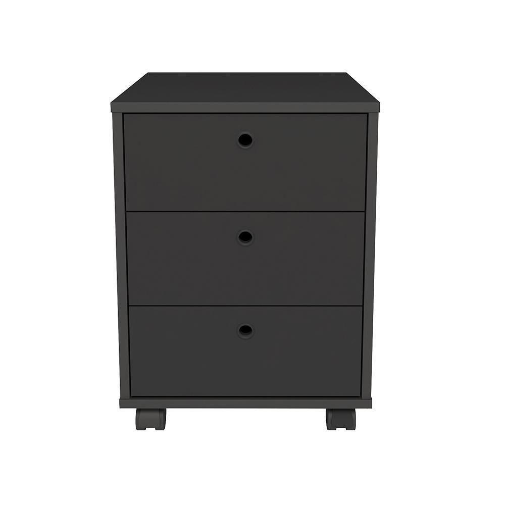 Conjunto De Gaveteiros Croydon Preto - 3