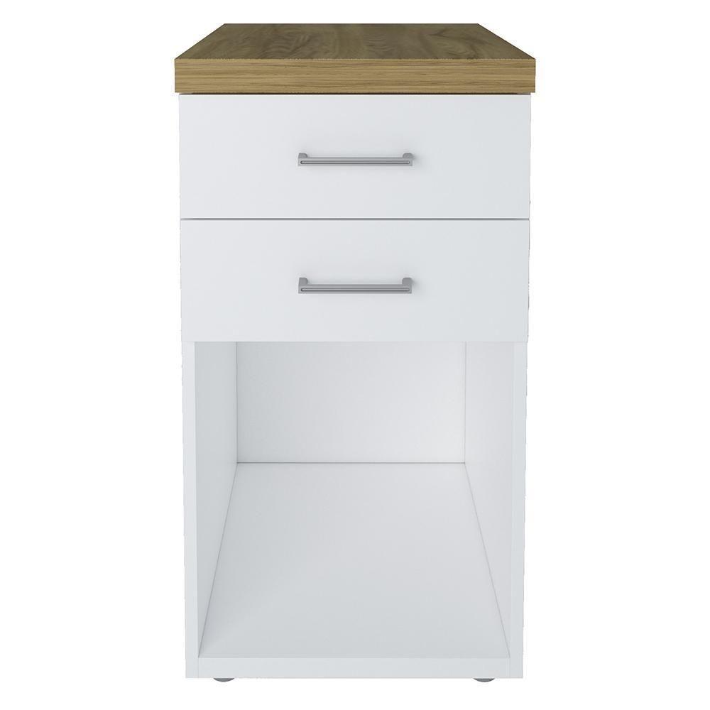 Conjunto De Gaveteiros York Olmo Branco - 4