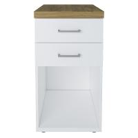 Conjunto De Gaveteiros York Olmo Branco