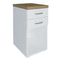 Conjunto De Gaveteiros York Olmo Branco - 6