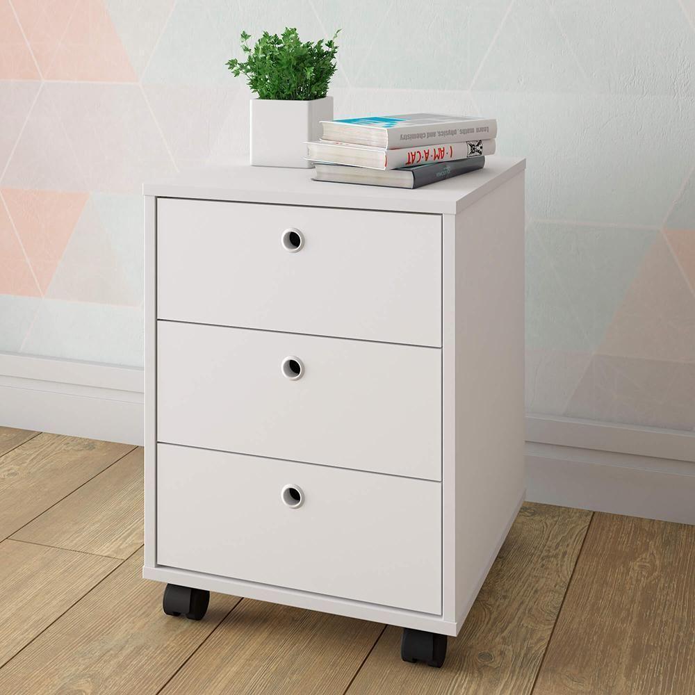 Conjunto De Gaveteiros Croydon Branco - 7