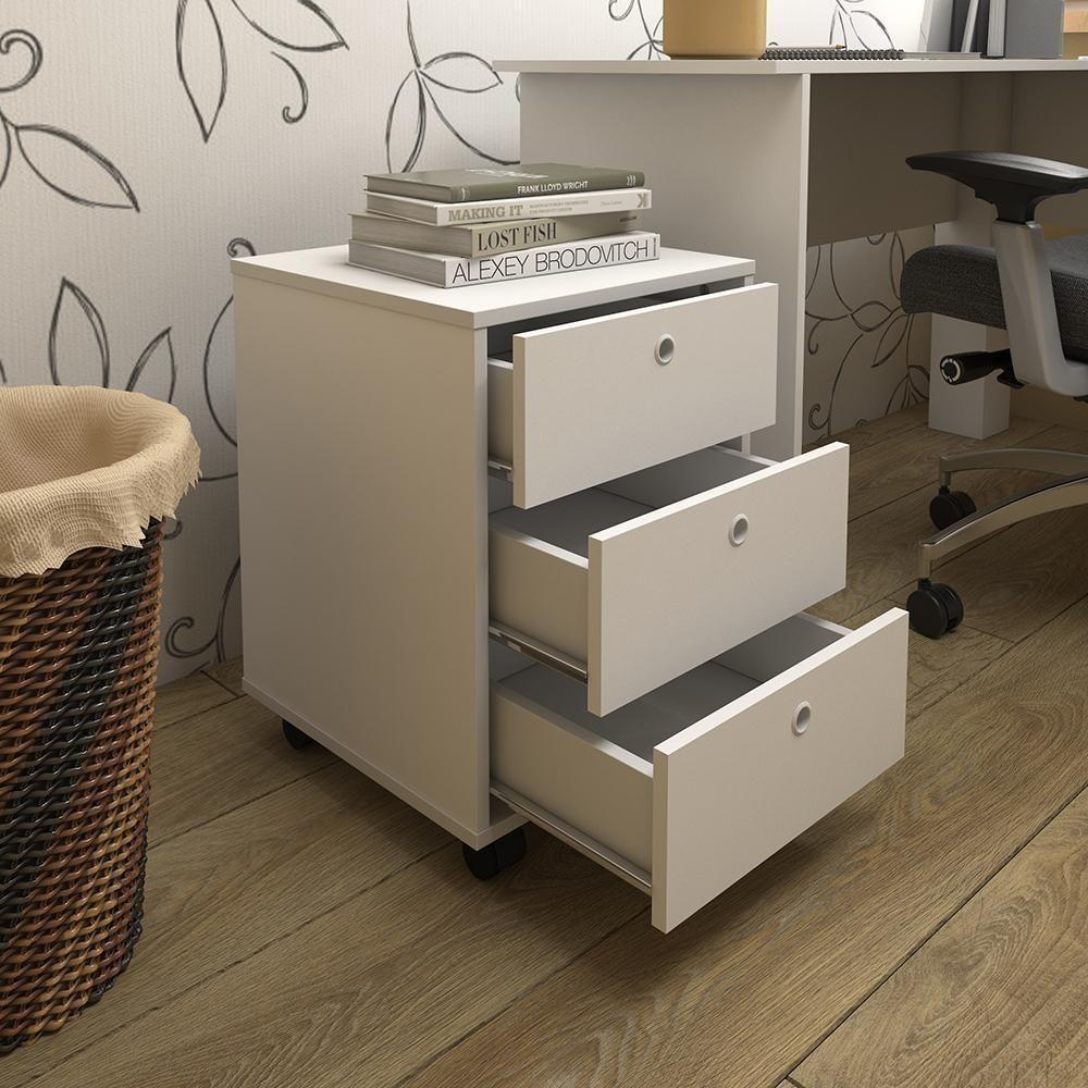 Conjunto De Gaveteiros Croydon Branco - 8