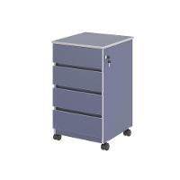 Gaveteiro Com 4 Gavetas Chelsea Azul - 1