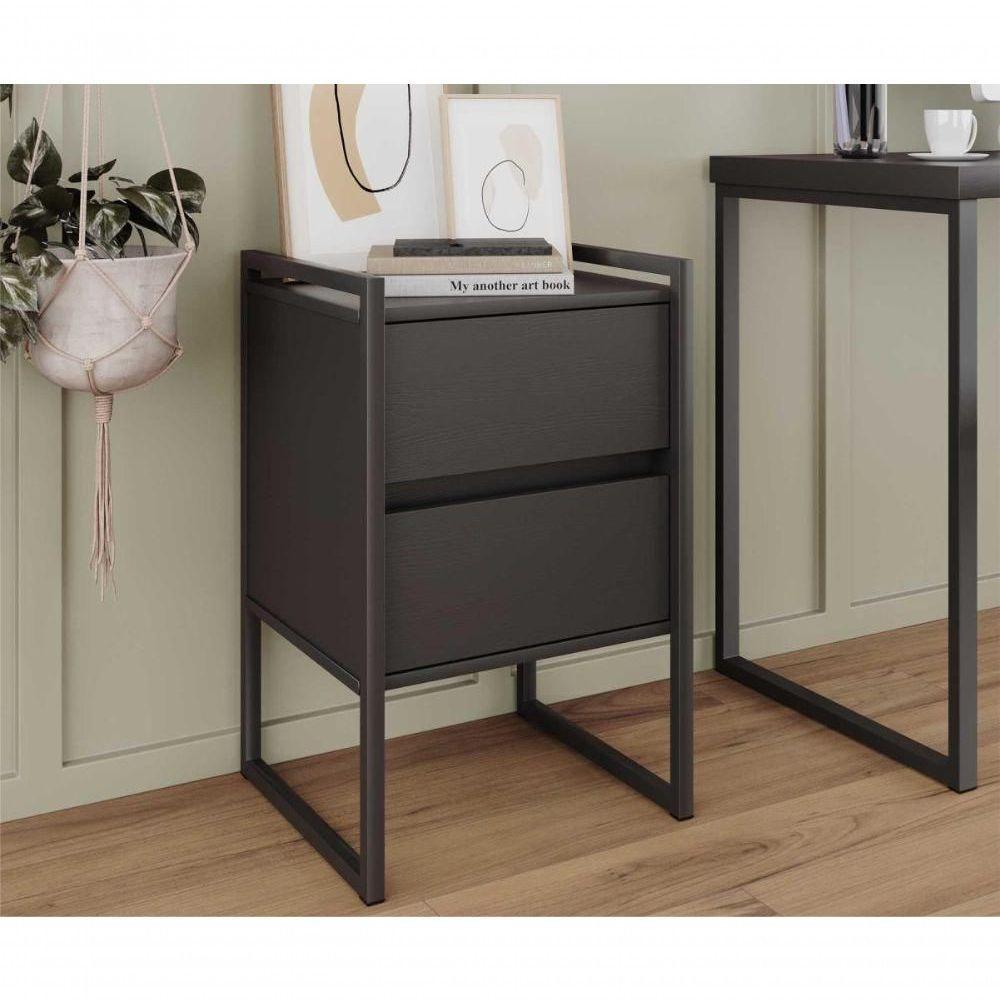 Gaveteiro Industrial 2 Gaveta Keys Preto Onix - 4