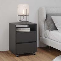 Conjunto De 2 Gaveteiros Flox Preto Onix - 2