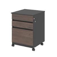 Gaveteiro Com 3 Gavetas Nora Freijo Preto - 1