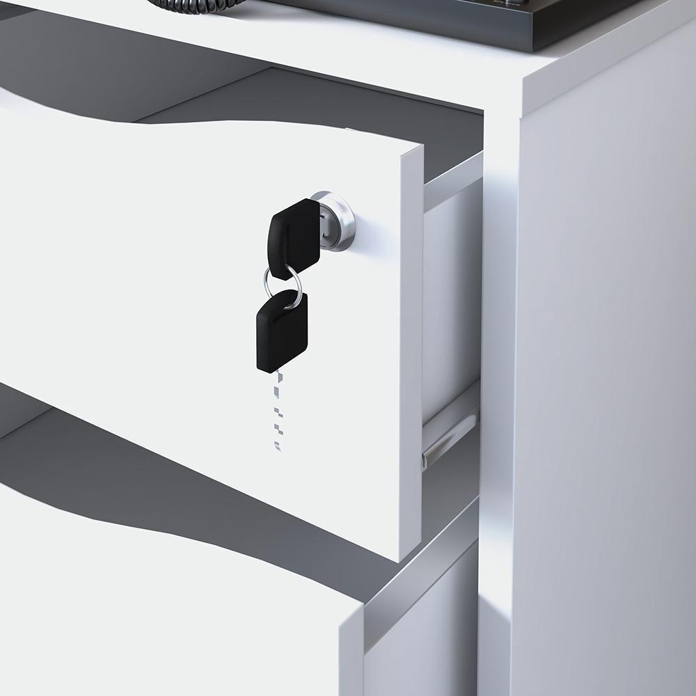 Conjunto De Gaveteiros Mansfield Branco - 5