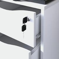 Conjunto De Gaveteiros Mansfield Branco - 5