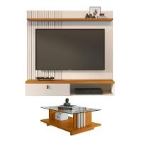 Conjunto Bancada E Mesa Centro Estocolmo Cinamomo Off White - 3