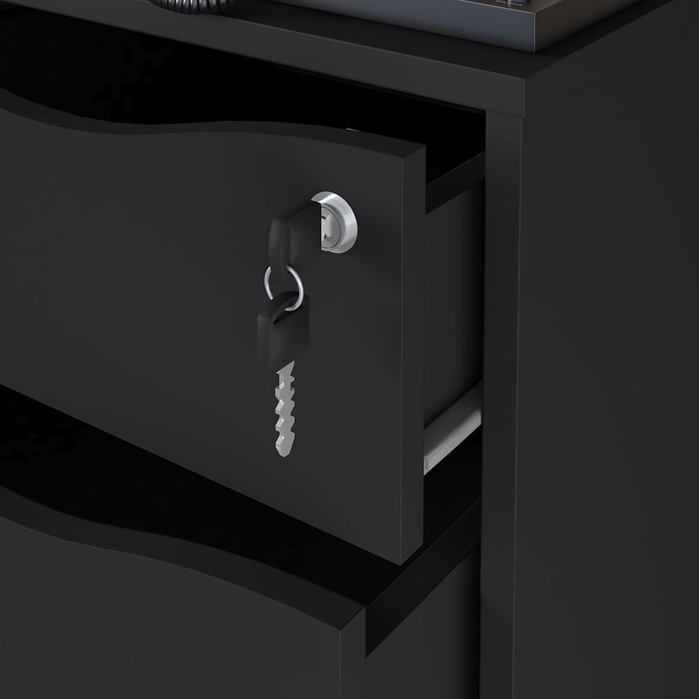 Gaveteiro 4 Gavetas Bacoli Preto - 7