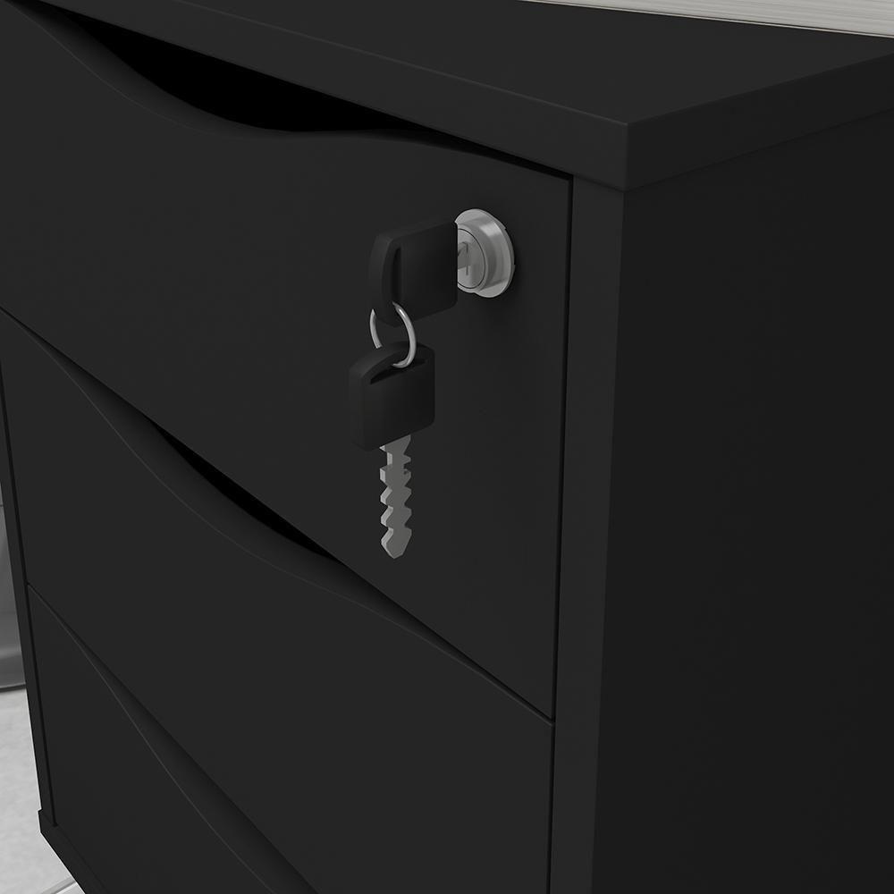 Conjunto De Gaveteiros Warrignton Preto - 6