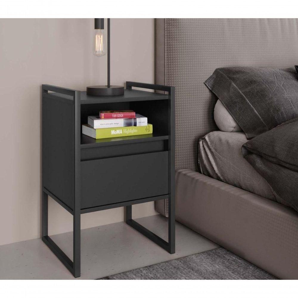 Gaveteiro Industrial Com Gaveta Kinfe Preto Onix - 4