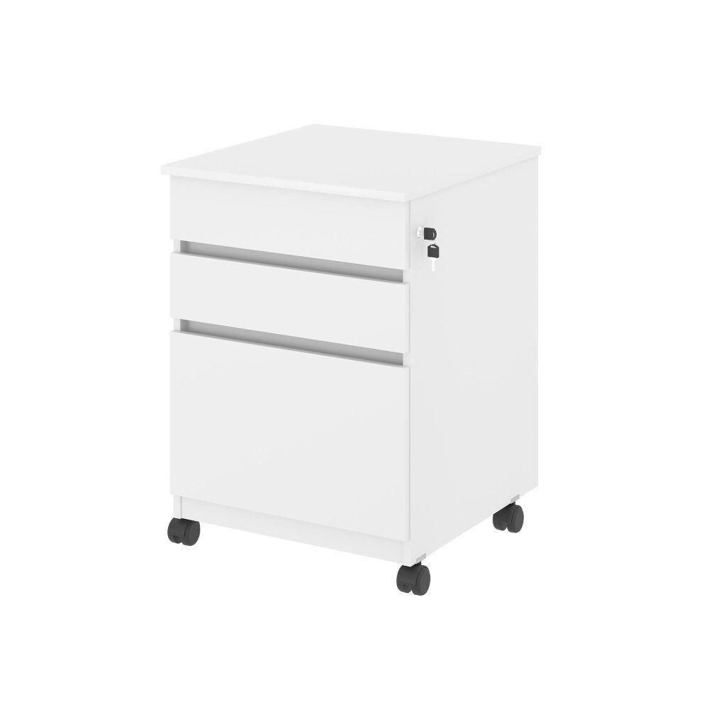 Gaveteiro Com 3 Gavetas Nora Branco - 1