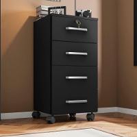 Gaveteiro 4 Gavetas Guayaquil Preto Trama - 1