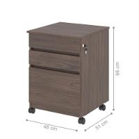 Gaveteiro Com 3 Gavetas Nora Freijo - 2