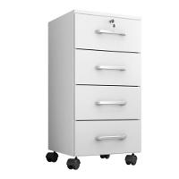 Gaveteiro 4 Gavetas Zurique Branco Trama - 2