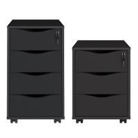 Conjunto De 2 Gaveteiros Hamm Preto - 1