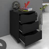 Conjunto De 2 Gaveteiros Hamm Preto - 4