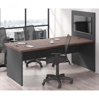 Mesa Com Painel Clat Freijo Preto - 5