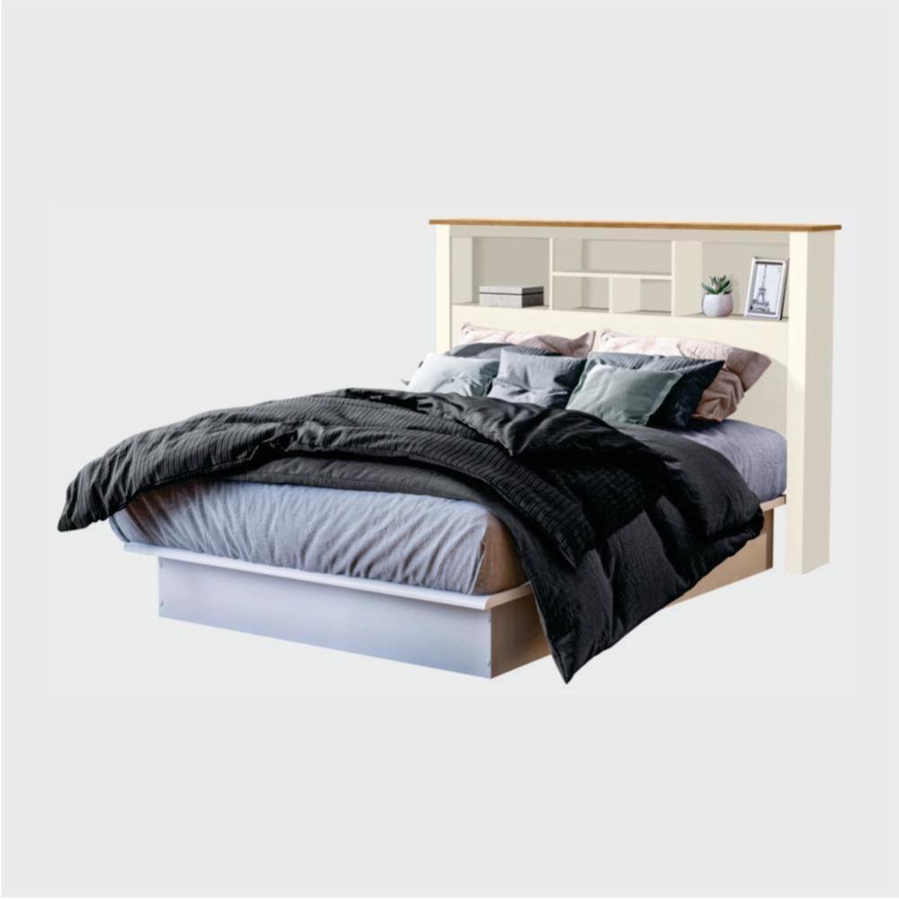 Jogo De Cabeceira Com Mezanino Lateral Cambridge Off White Nature - 8