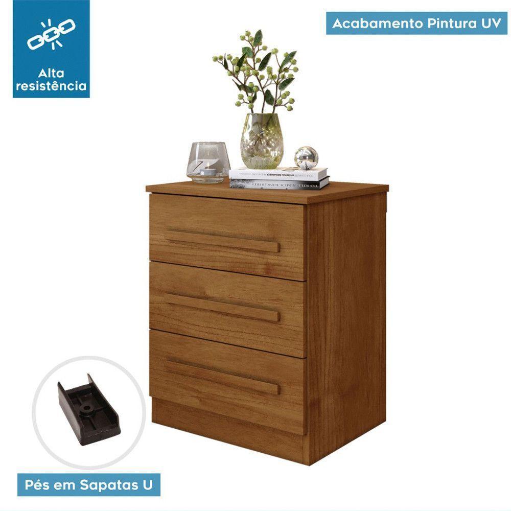 Mesa De Cabeceira Império Com Escala De Brilho Fosco Benetil Cinamomo - 4