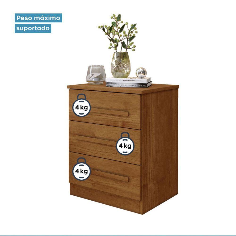 Mesa De Cabeceira Império Com Escala De Brilho Fosco Benetil Cinamomo - 6