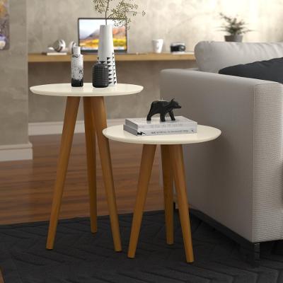 Conjunto Mesa De Apoio E Lateral Sydney Off White
