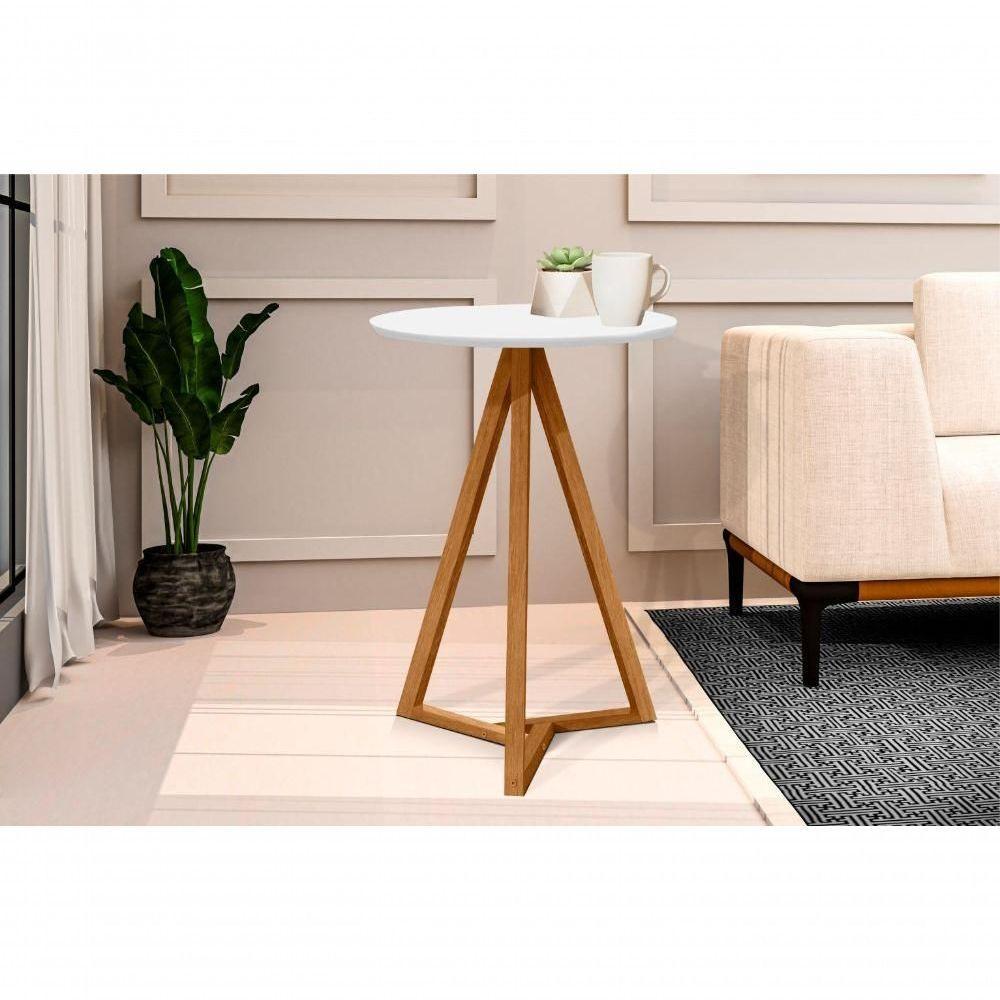 Mesa Lateral Améric Branco Nature - 4
