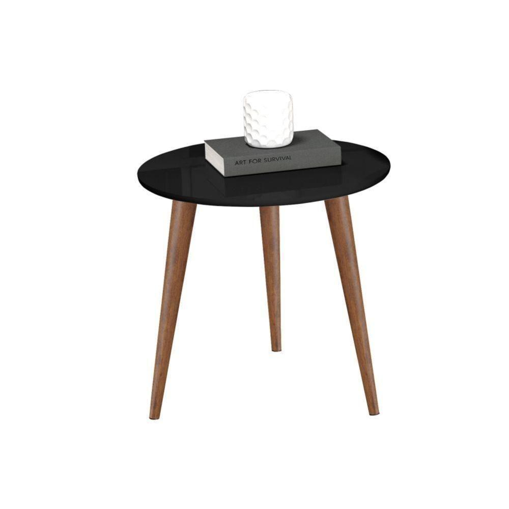 Conjunto De Mesas De Apoio E Lateral Teles Preto - 3