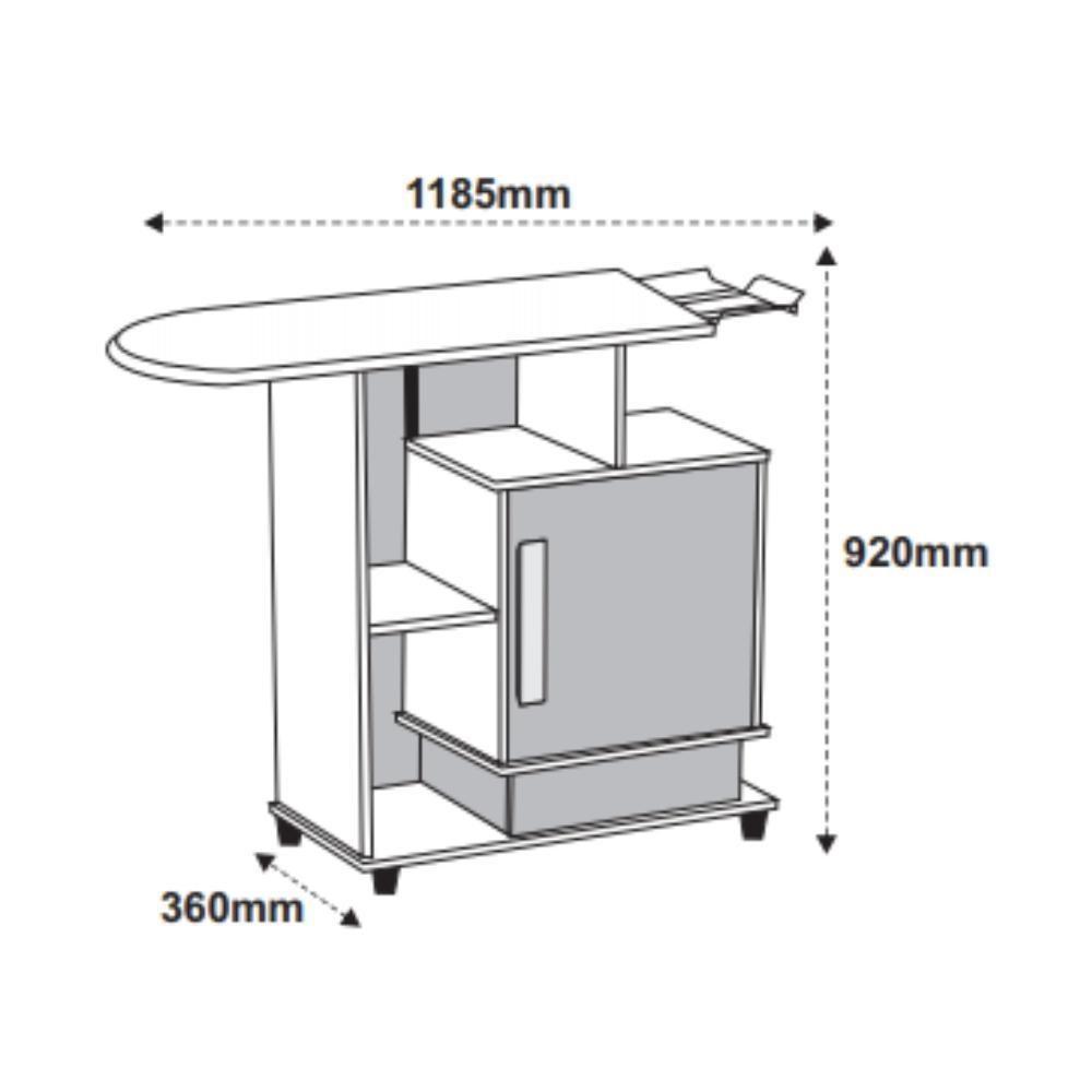 Tábua De Passar Roupas Havaí Rv - Branco - 3
