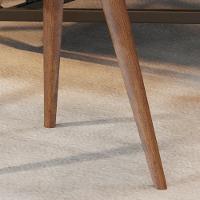 Kit Mesa De Apoio E Lateral Sofá E Sala Visita Off White Freijó