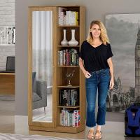 Armário Multiuso João Pessoa 1 Porta Com Espelho Valdemóveis Cinamomo - 5