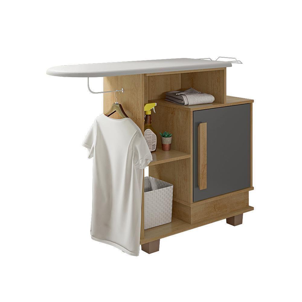 Tábua De Passar Com 1 Porta Yokohama Cinamomo Grafite - 3