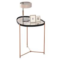 Mesa Lateral Porto Principe Preto Bronze - 2