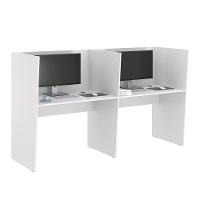 Guiche De Trabalho 2 Lugares Grecia Branco - 1