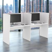 Guiche De Trabalho 2 Lugares Grecia Branco - 3