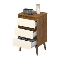 Conjunto De 2 Mesas De Cabeceira Mundo Retrô Freijo Off White - 5