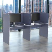 Guiche De Trabalho 2 Lugares Grecia Azul - 3