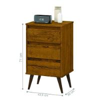 Conjunto De 2 Mesas De Cabeceira Mundo Retrô Freijo