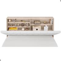 Cabeceira Box Casal Isis Amarula Com Capitonê Branco - 4