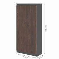 Mesa 1200 Com Armario 2 Portas Alpha Freijo Preto - 6