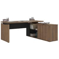 Mesa Com Nichos Honduras Nogal Preto - 1